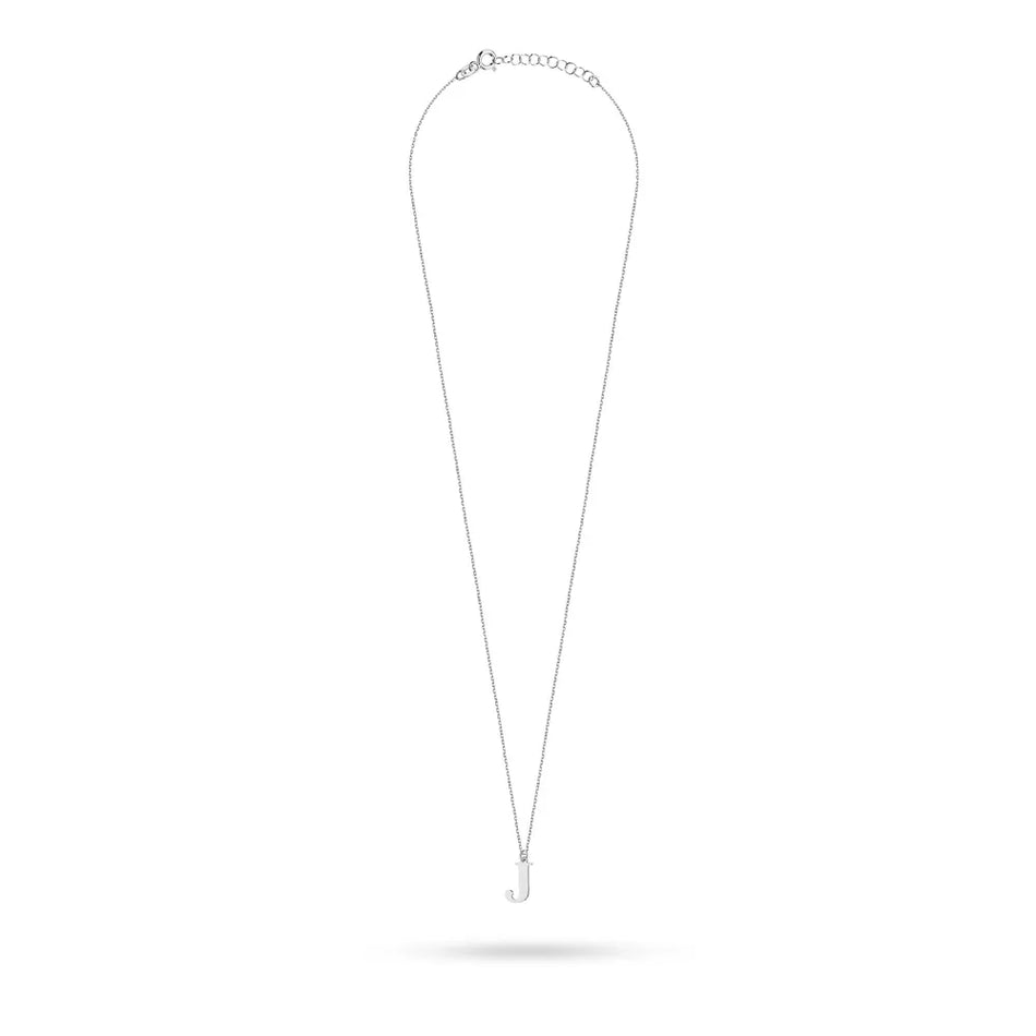 Silber Halskette Brief J