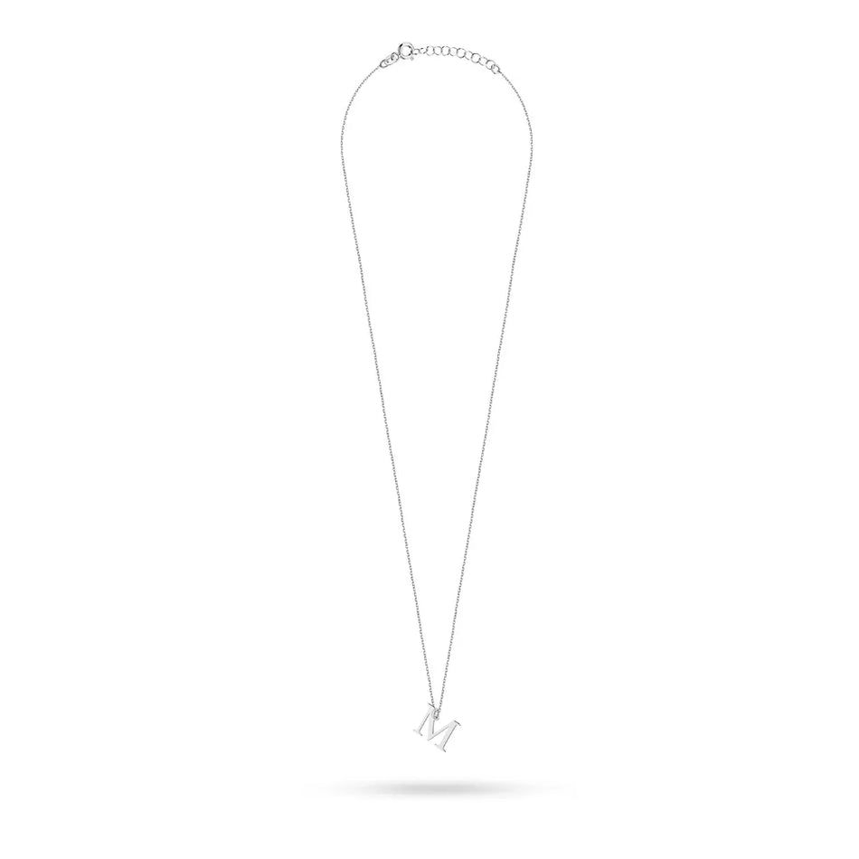Silber Halskette Brief M