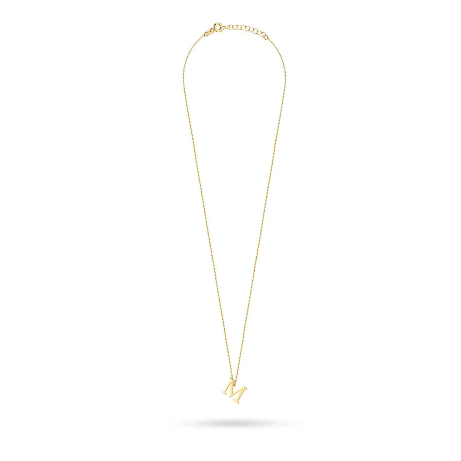 Vergoldete Silberkette Brief M