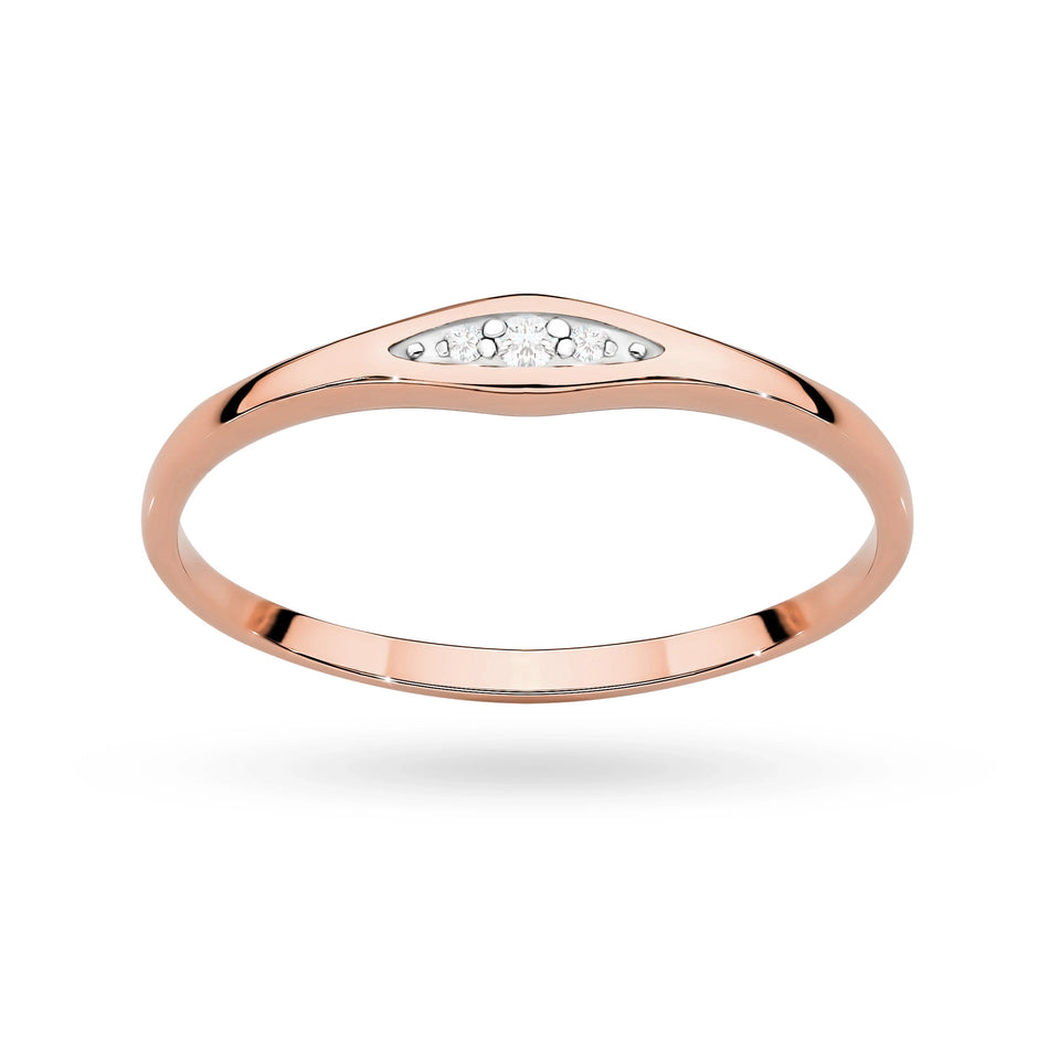 Gold Ring with 0.02ct Diamonds