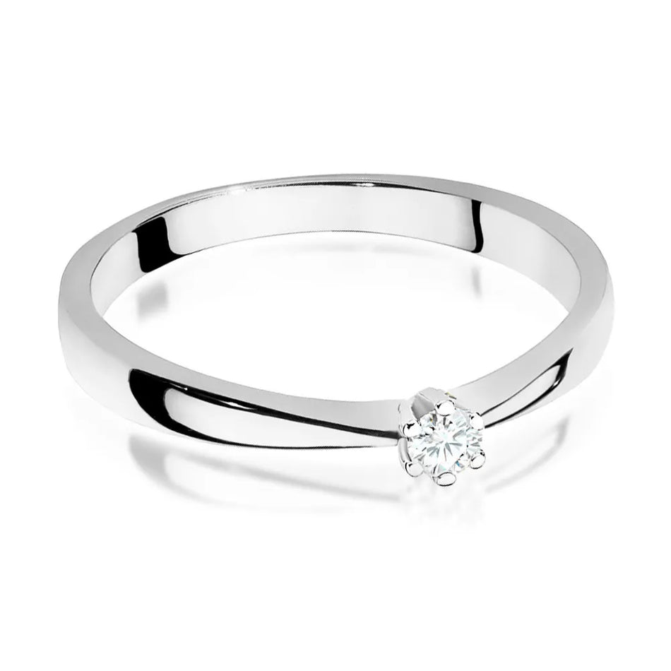 Goldring mit 0,04 ct Diamant