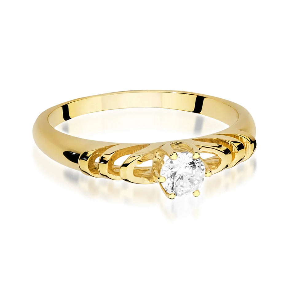 Gold Ring with 0.15ct Diamond