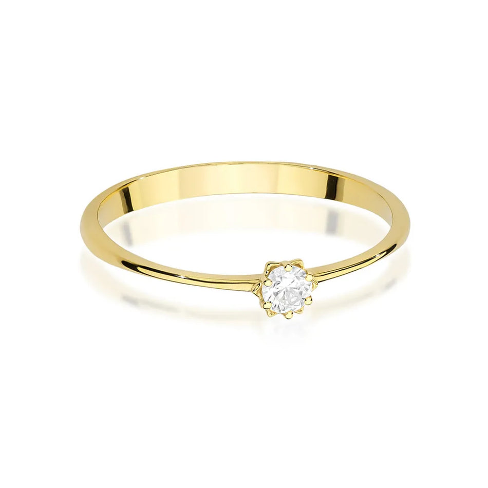 Gold Ring with 0.10ct Diamond