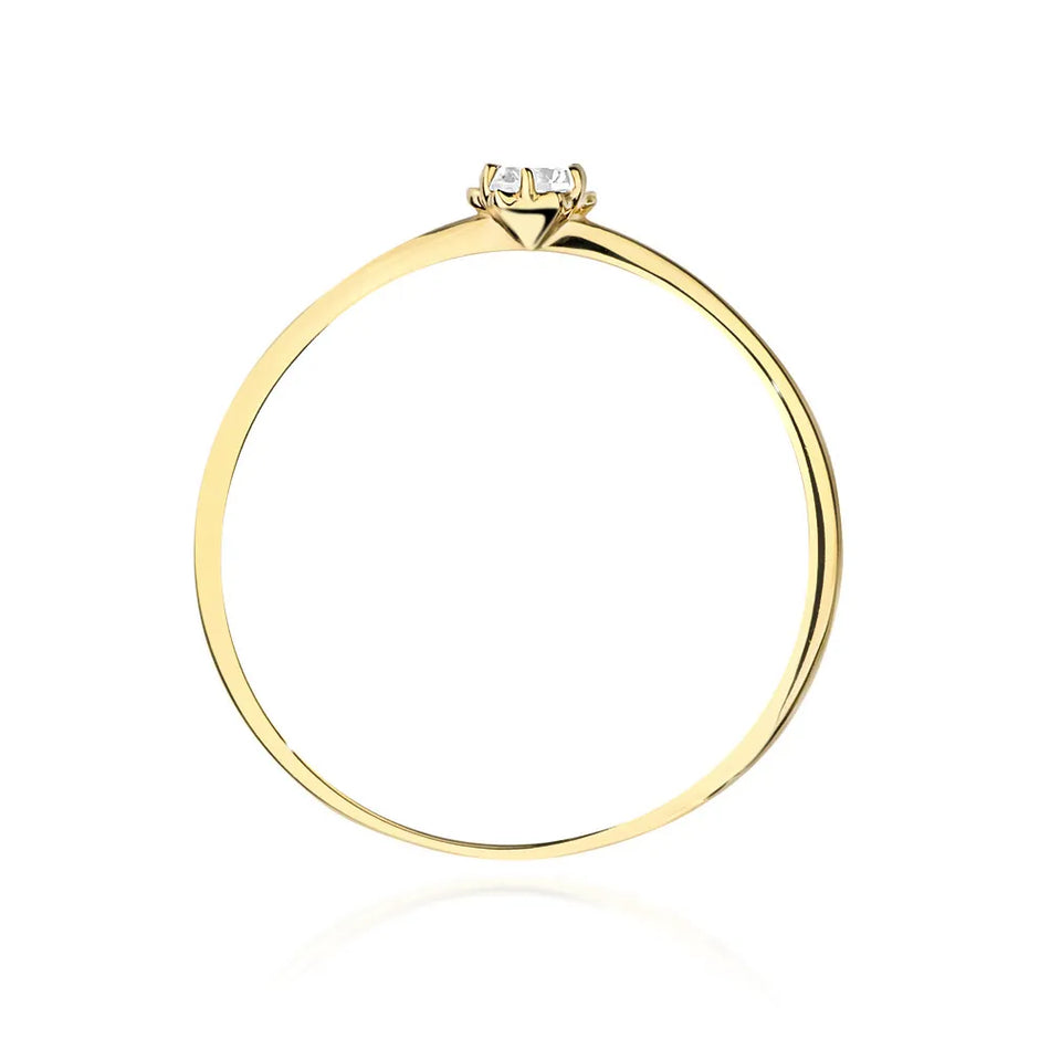 Gold Ring with 0.10ct Diamond