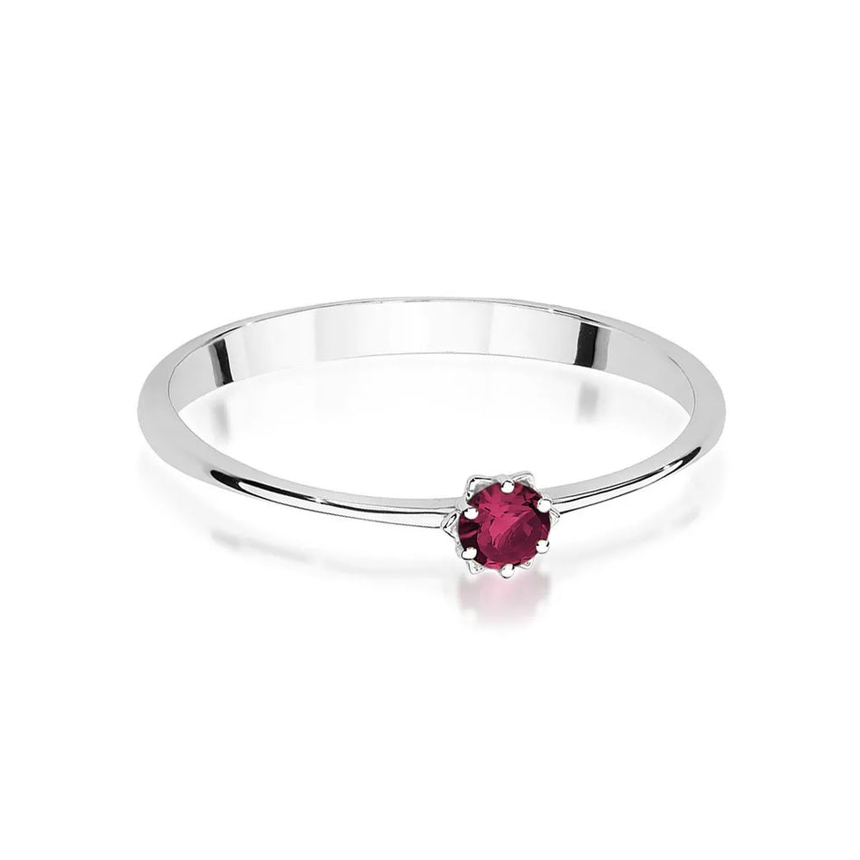 Gold Ring with 0.15ct Ruby
