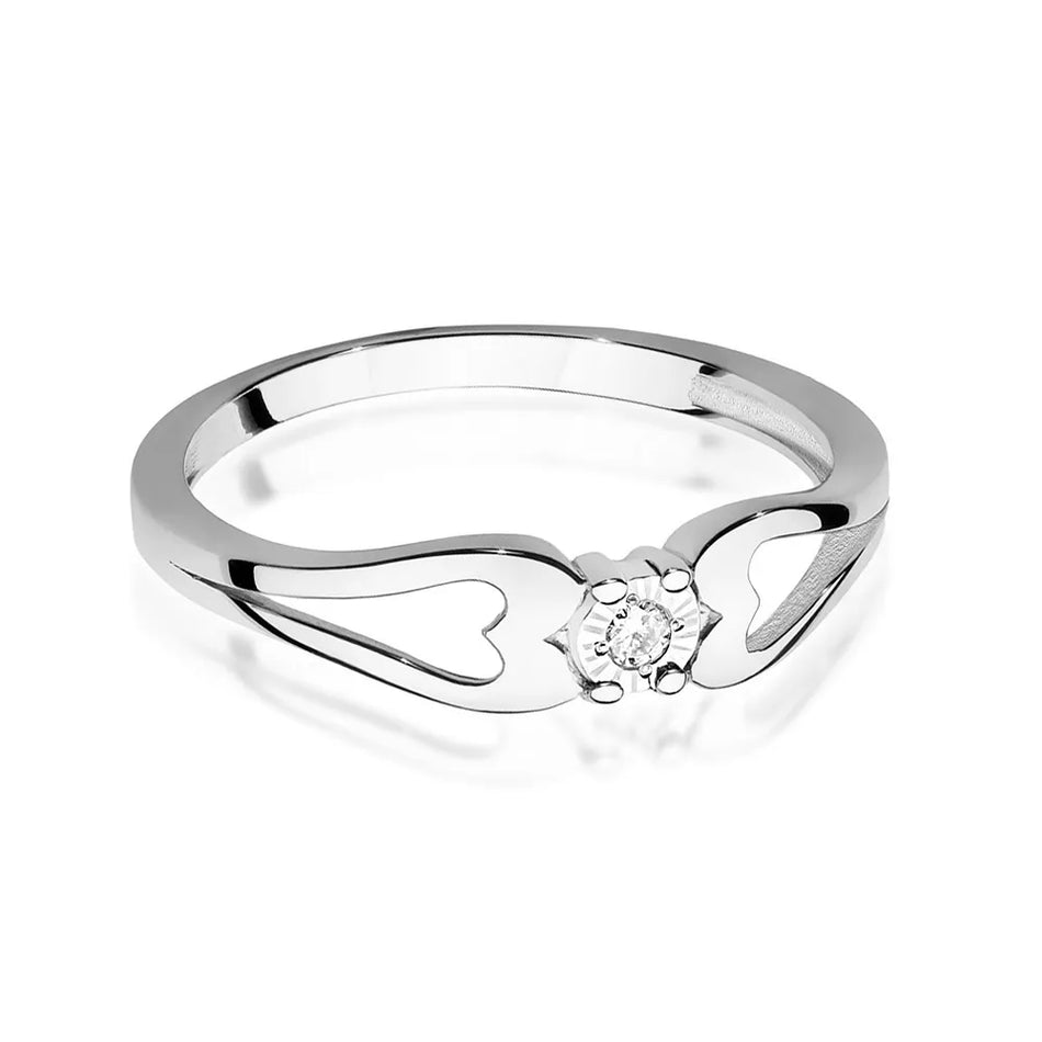 Gold Ring with 0.03ct Diamond