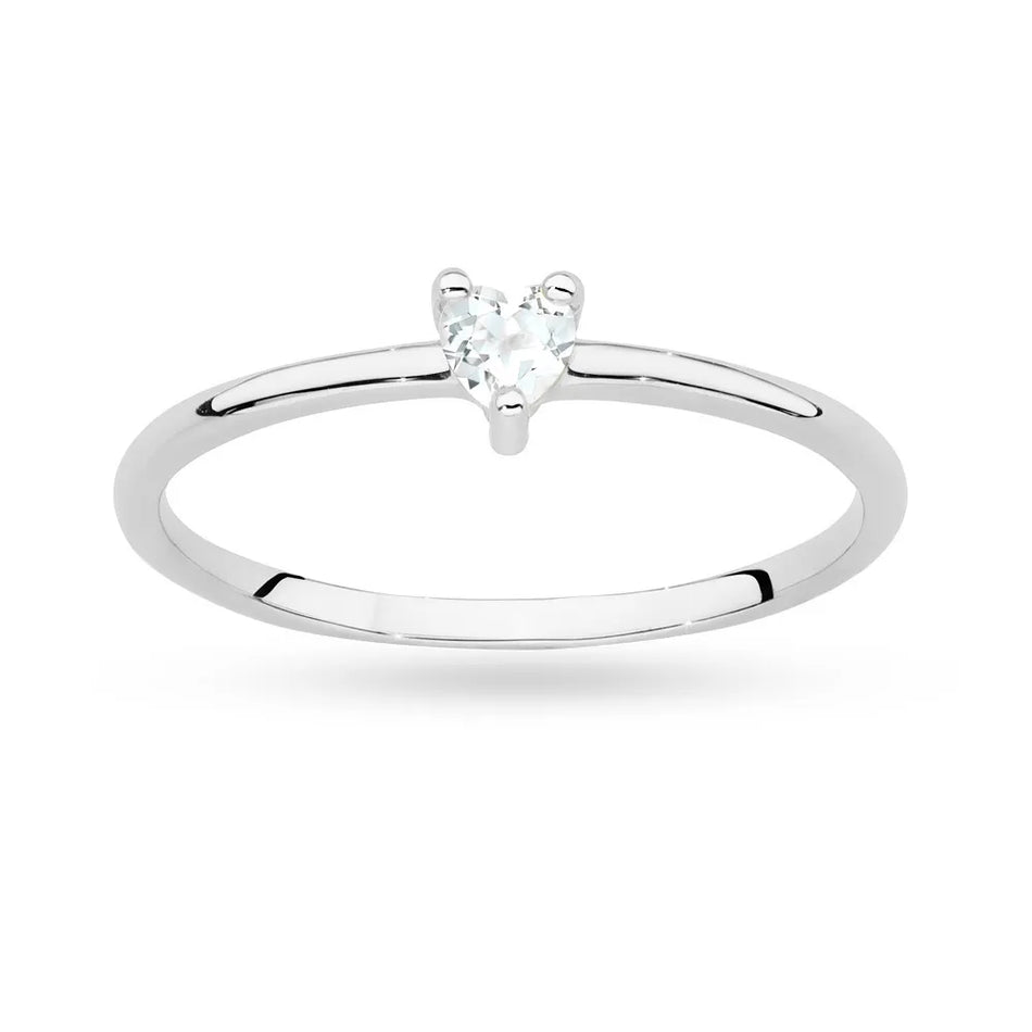 Goldring mit 0,10 ct Diamant