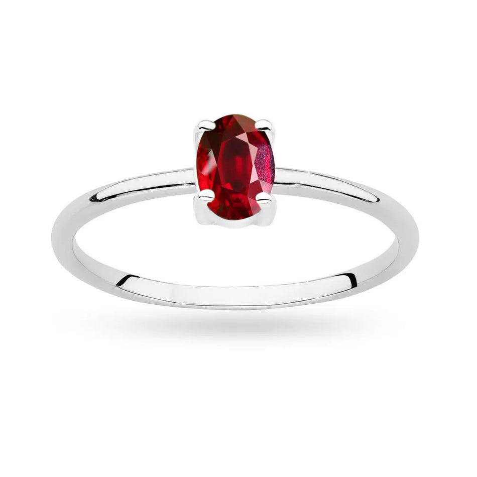 Gold Ring with 0.60ct Ruby
