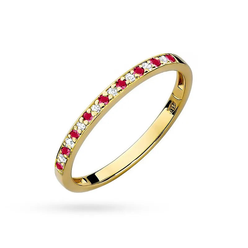 Gold Ring with Zirconia