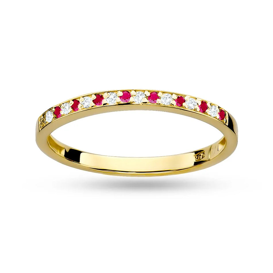 Gold Ring with Zirconia