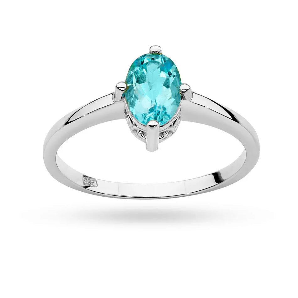 Gold Ring with 0.90ct Topaz