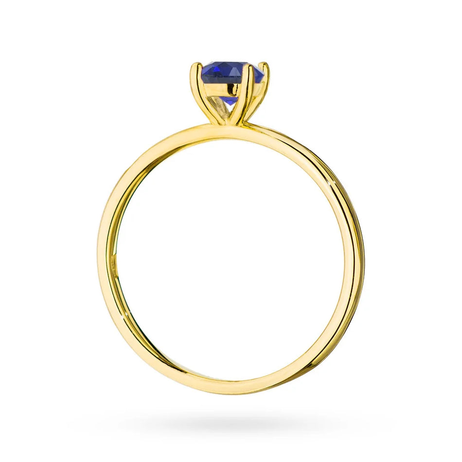 Gold Ring with 0.50ct Sapphire