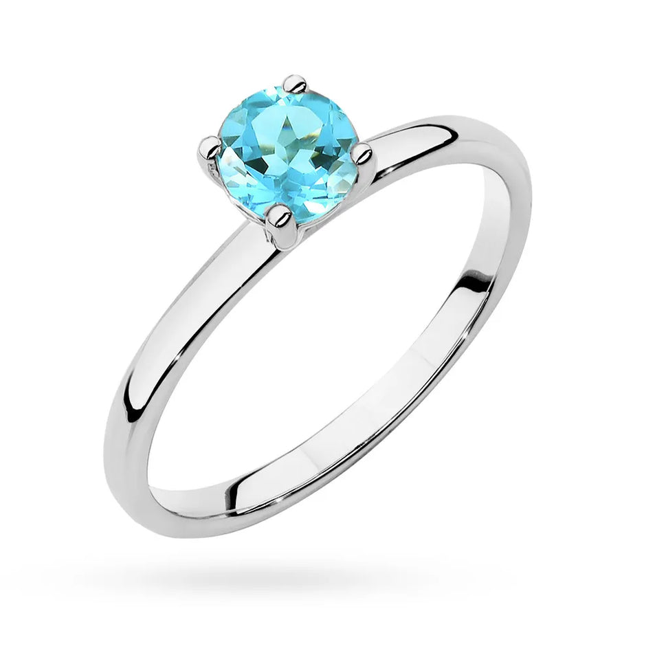 Goldring mit 0,60 ct Topas