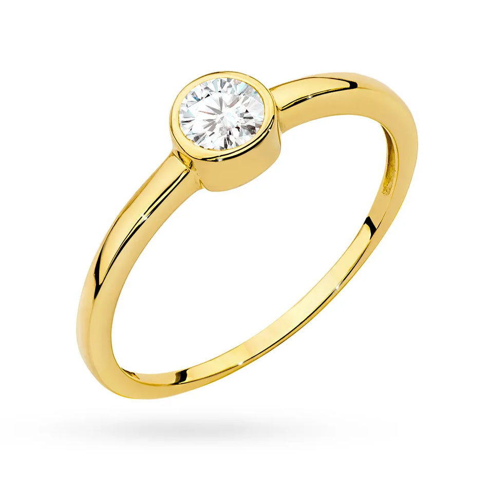 Goldring mit 0,30 ct Diamant