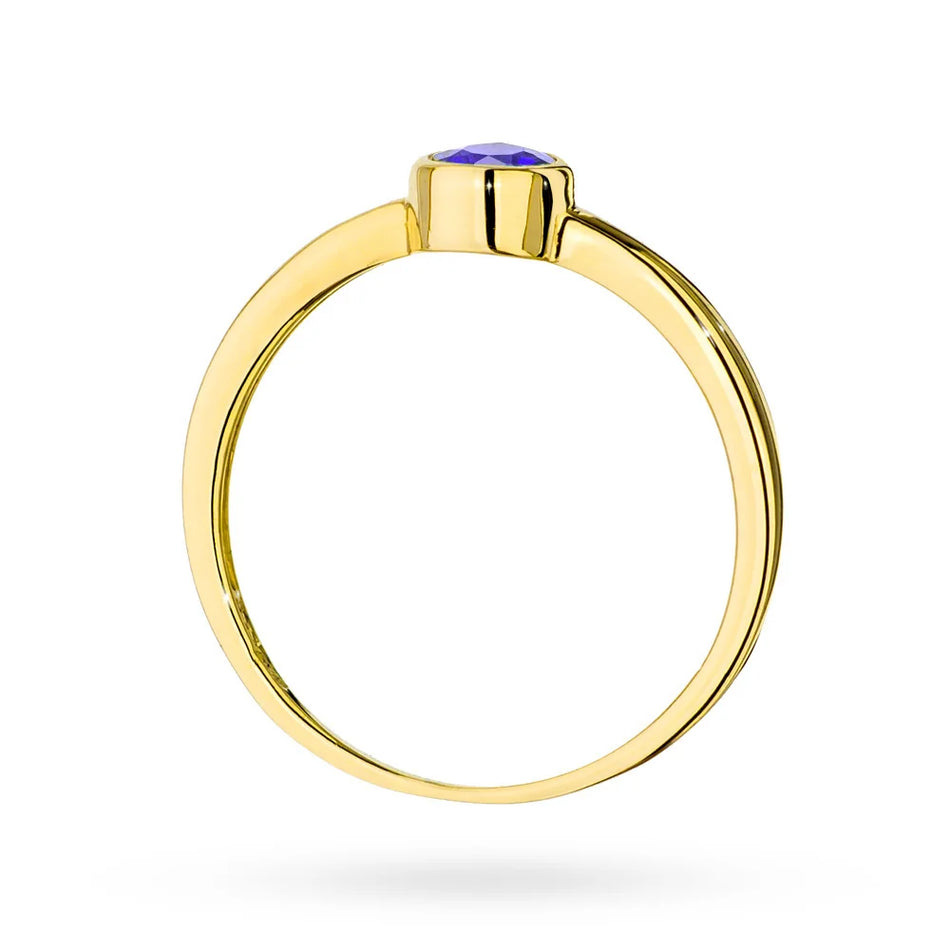 Gold Ring with 0.35ct Tansanit