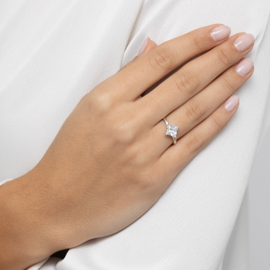 Silber Ring mit Zirkonia