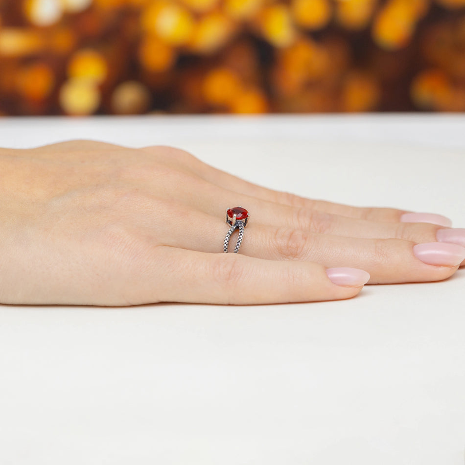 Silber Ring mit Zirkonia