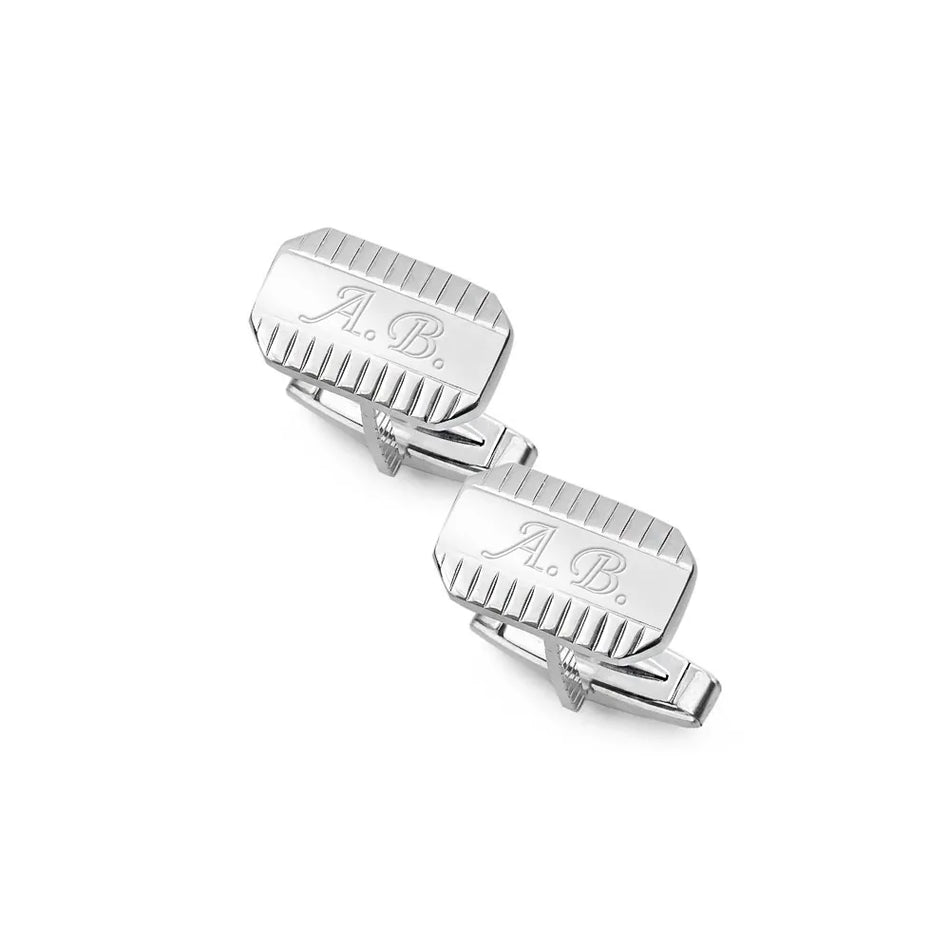 Herren Silber Manschettenknöpfe