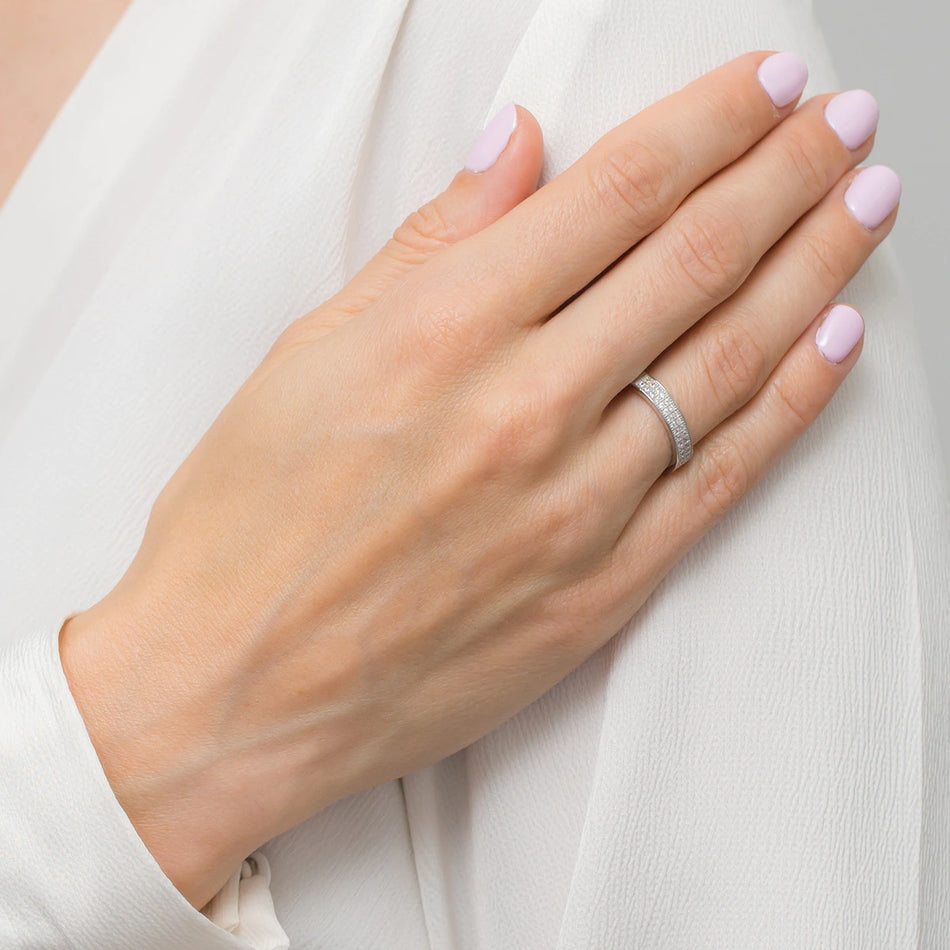 Silber Ring mit Zirkonia