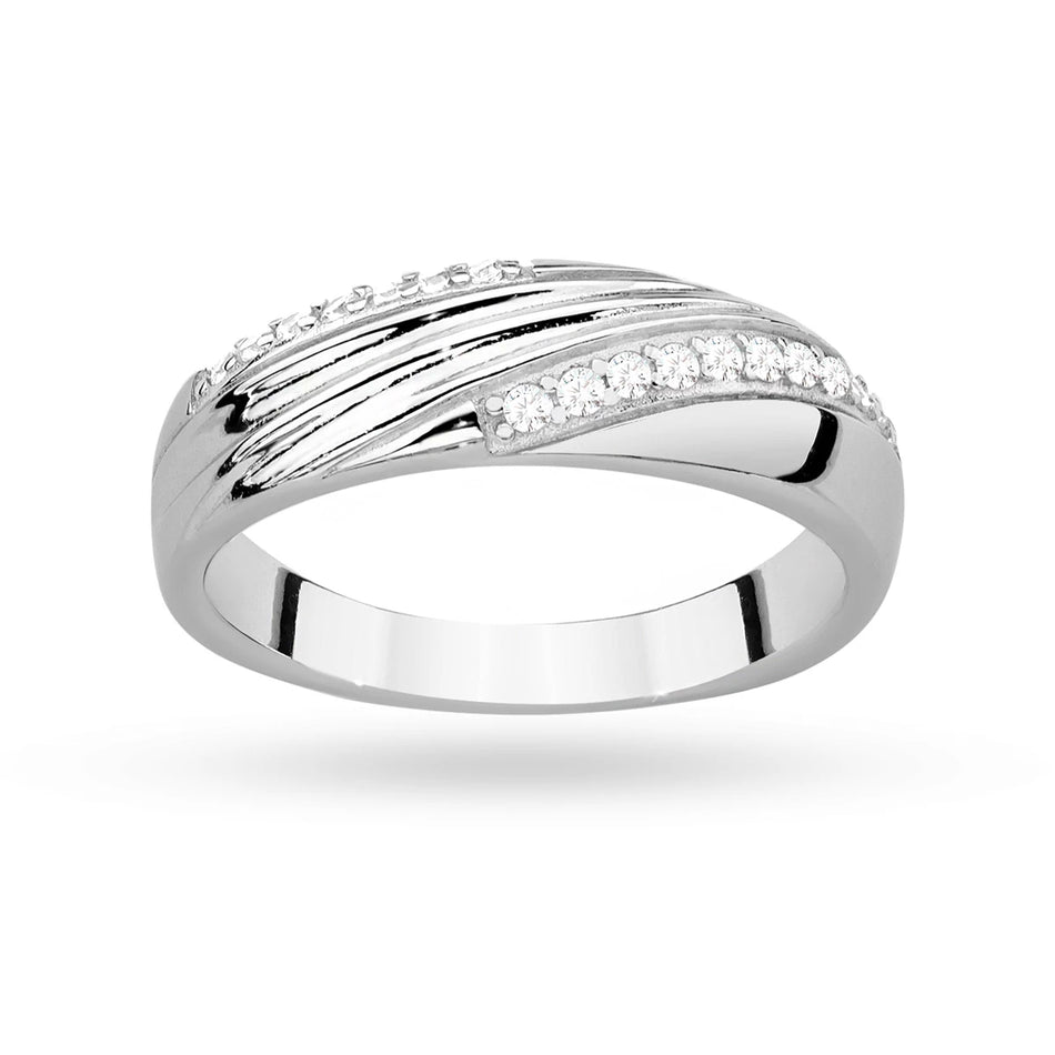 Silber Ring mit Zirkonia