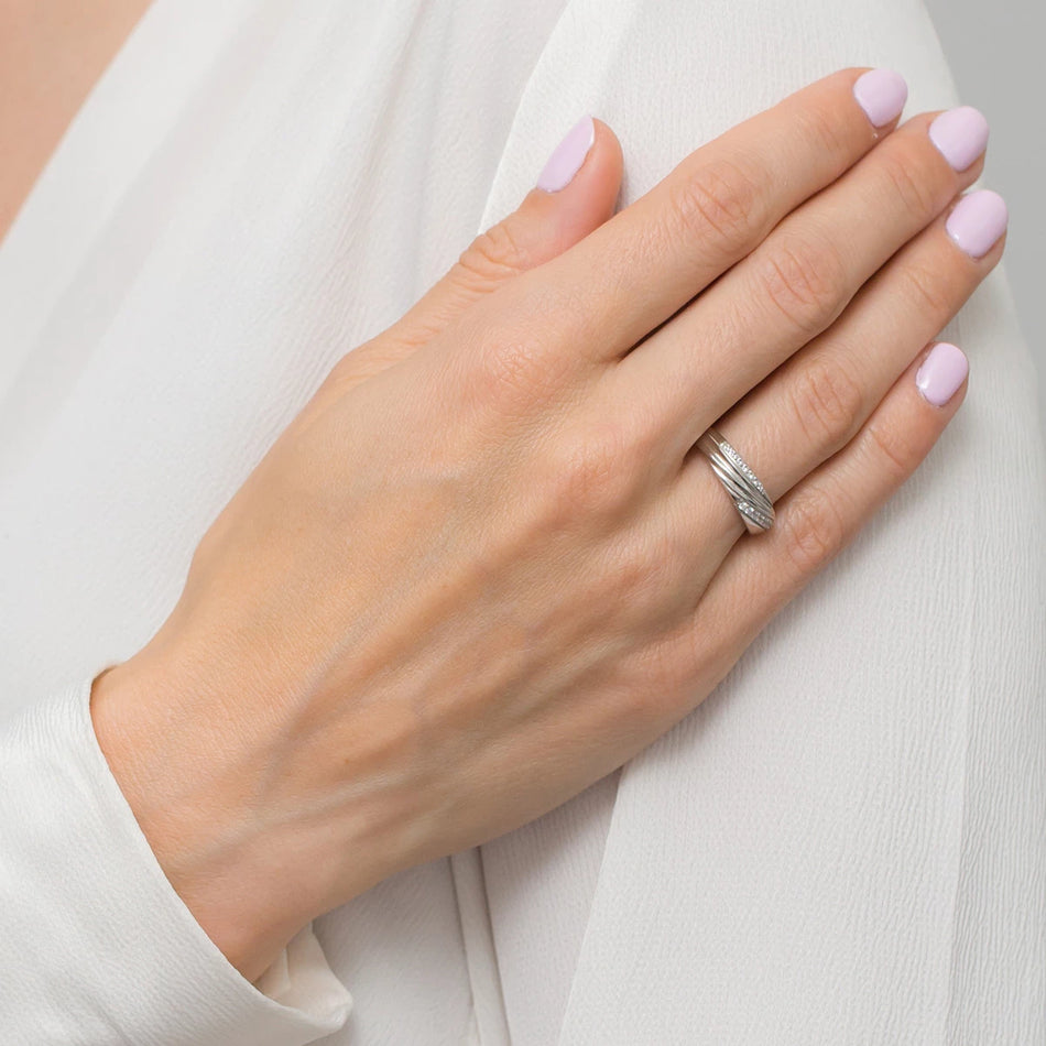 Silber Ring mit Zirkonia