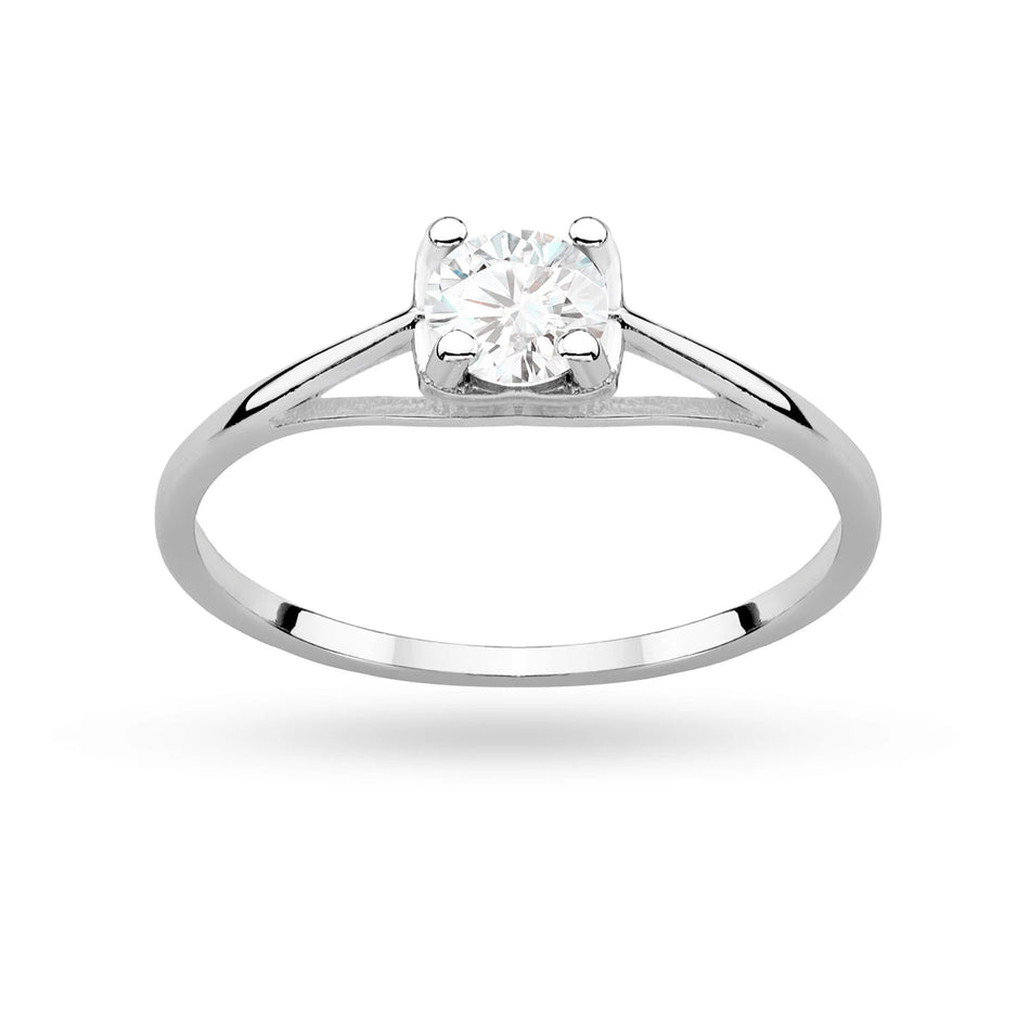 Silber Ring mit Zirkonia