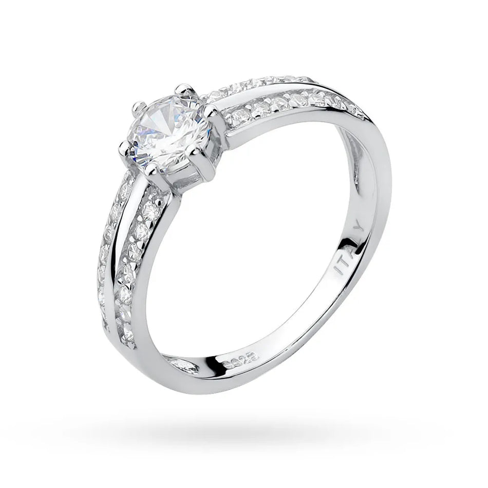 Silber Ring mit Zirkonia