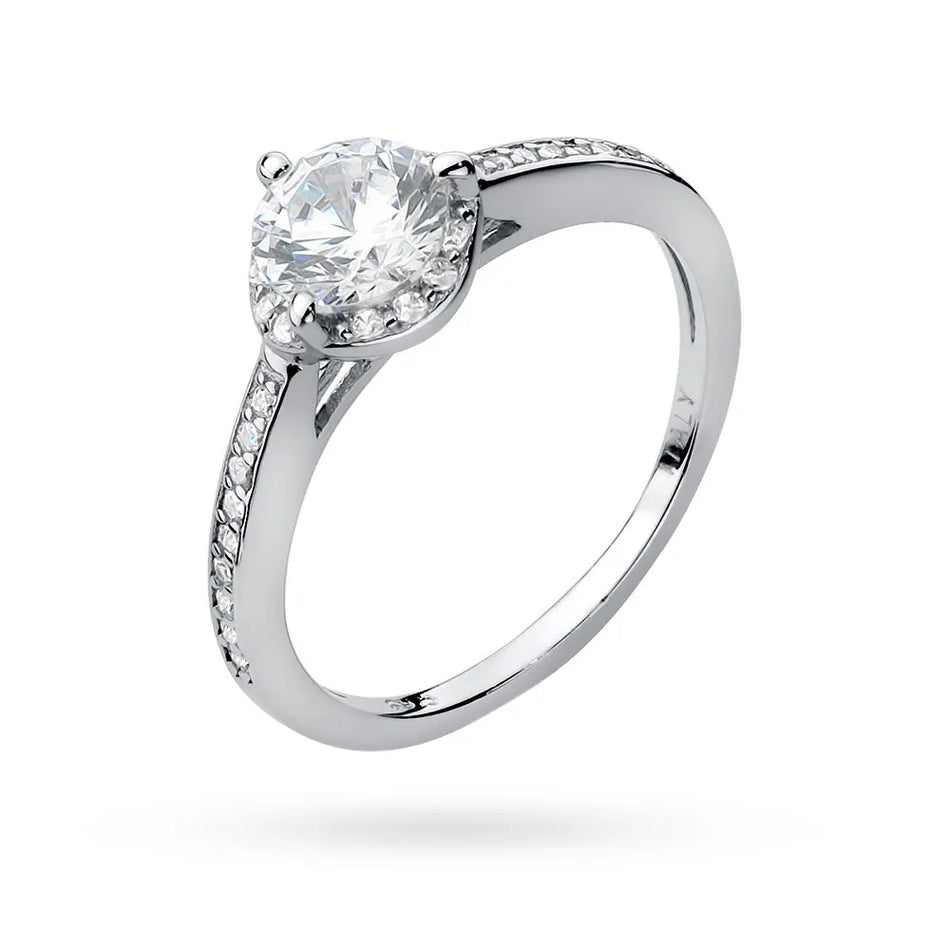 Silber Ring mit Zirkonia