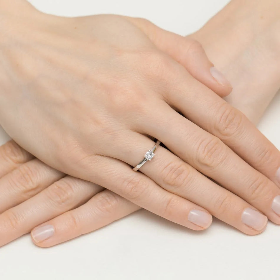 Silber Ring mit Zirkonia