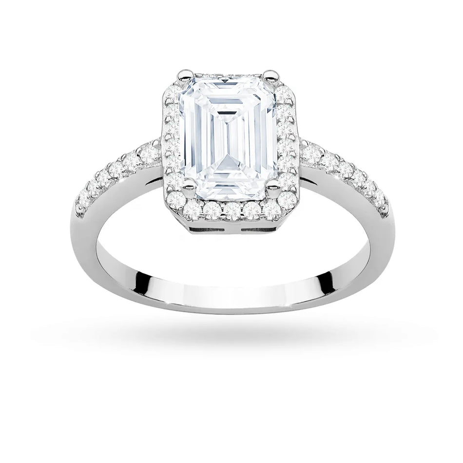 Silber Ring mit Zirkonia