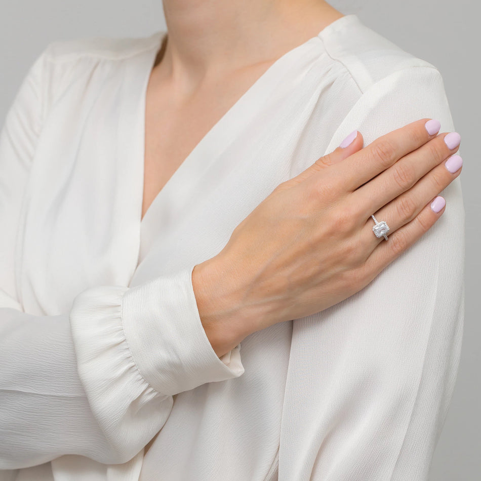 Silber Ring mit Zirkonia