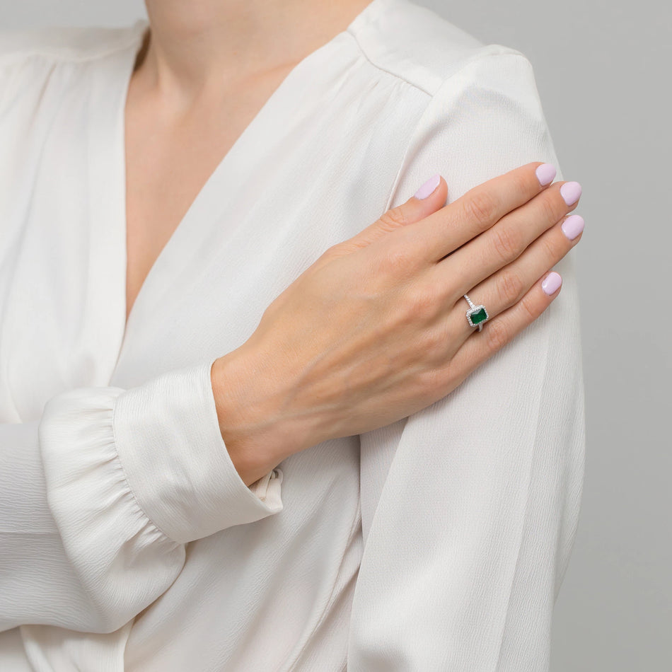 Silber Ring mit Zirkonia