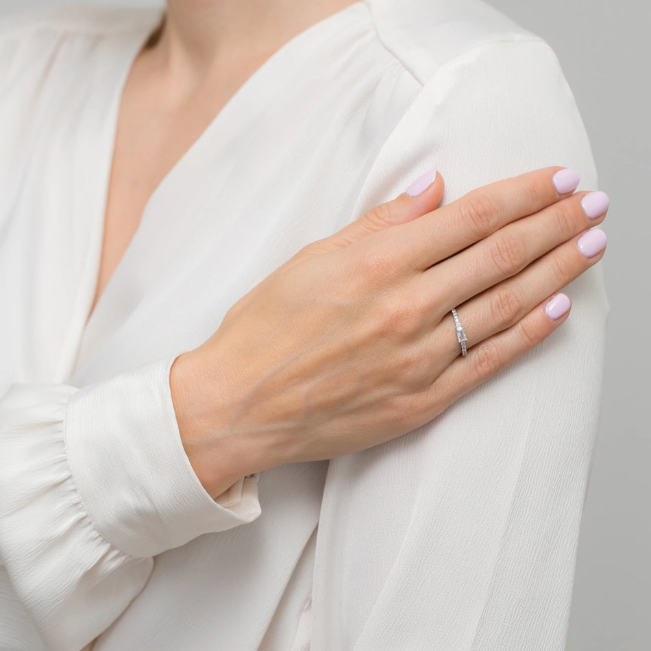 Silber Ring mit Zirkonia