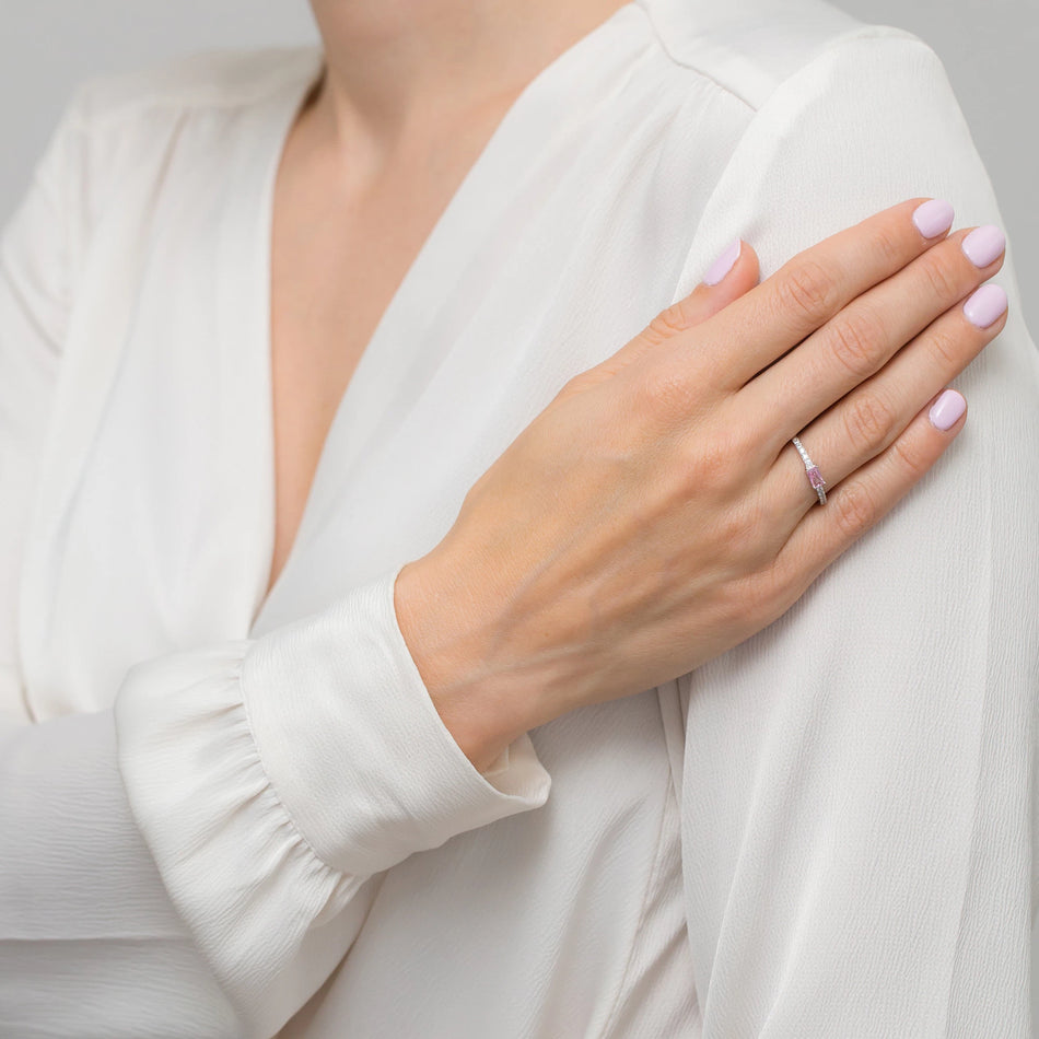 Silber Ring mit Zirkonia