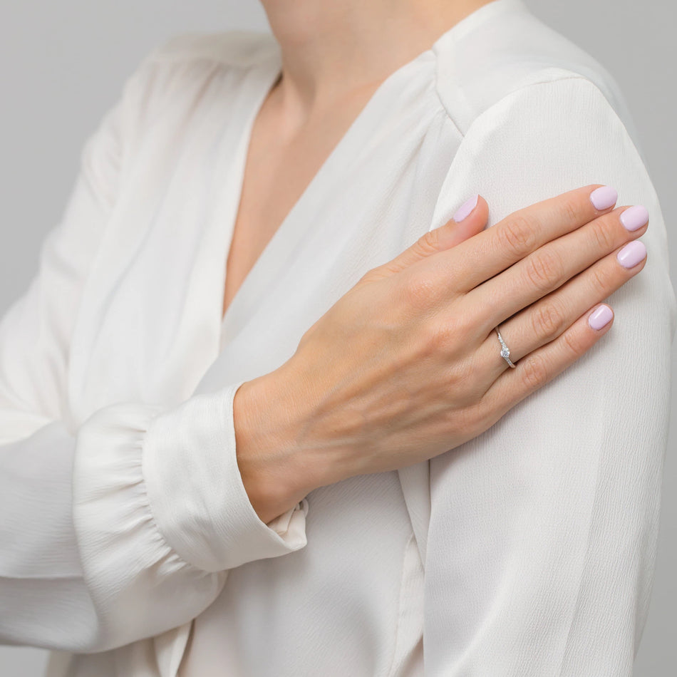 Silber Ring mit Zirkonia