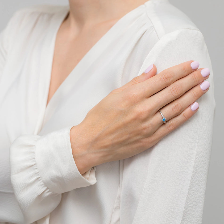 Silber Ring mit Zirkonia