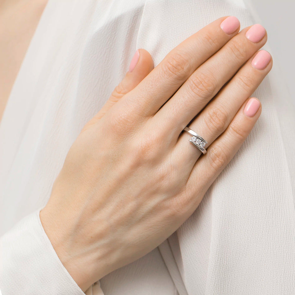 Silber Ring mit Zirkonia