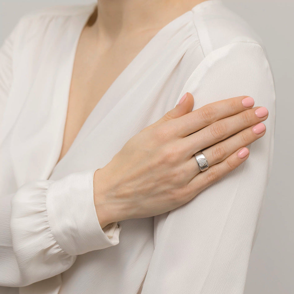 Silber Ring mit Zirkonia