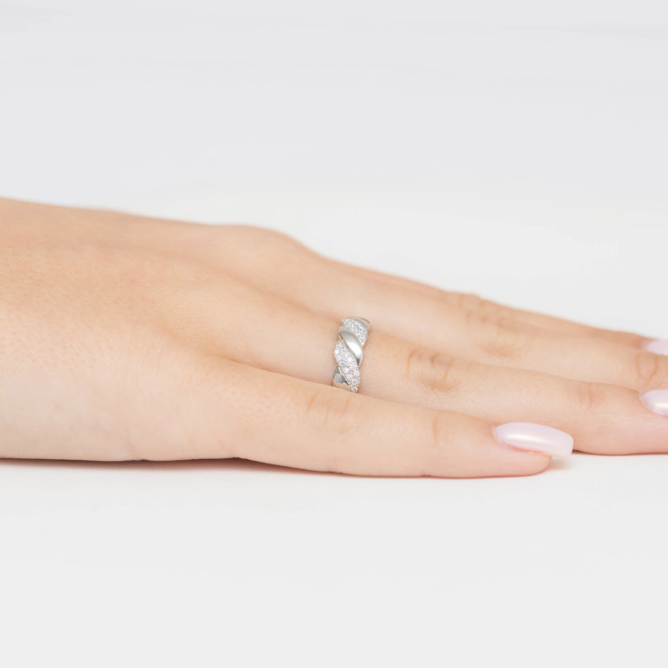 Silber Ring mit Zirkonia