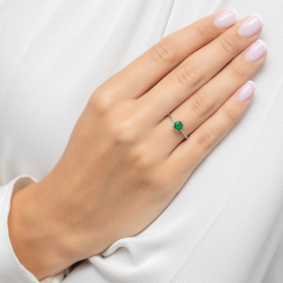 Silber Ring mit Zirkonia