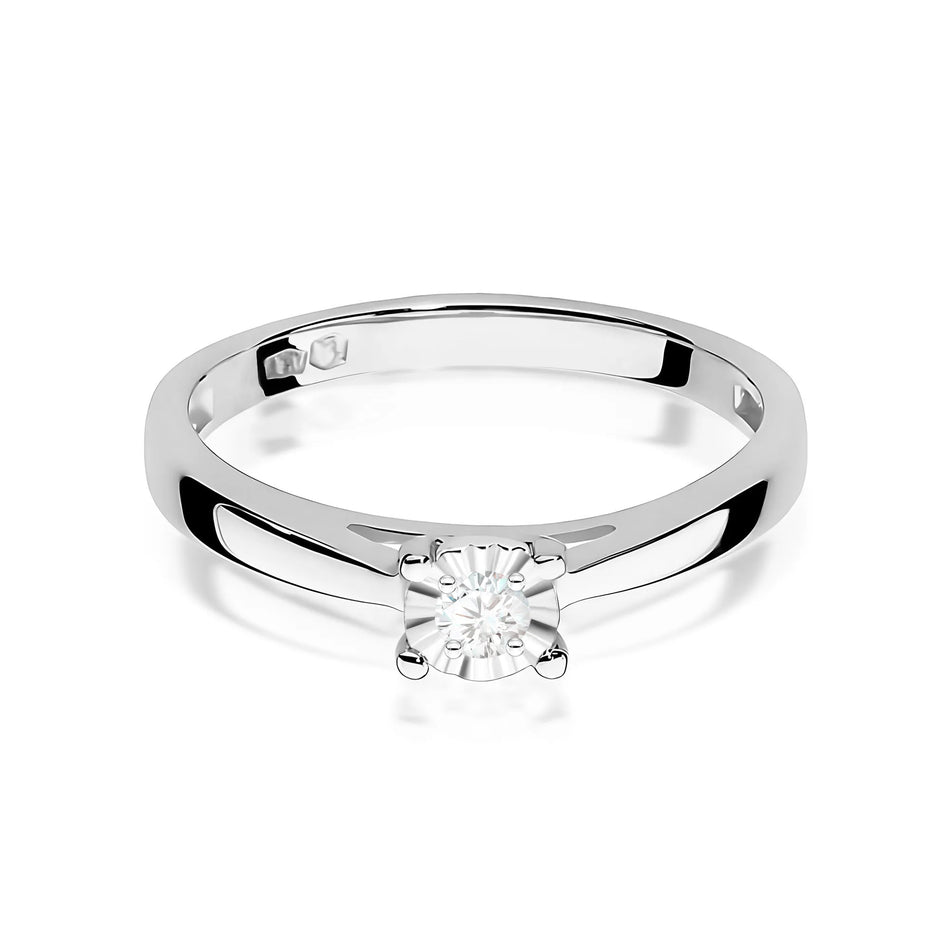 Goldring mit 0,08 ct Diamant