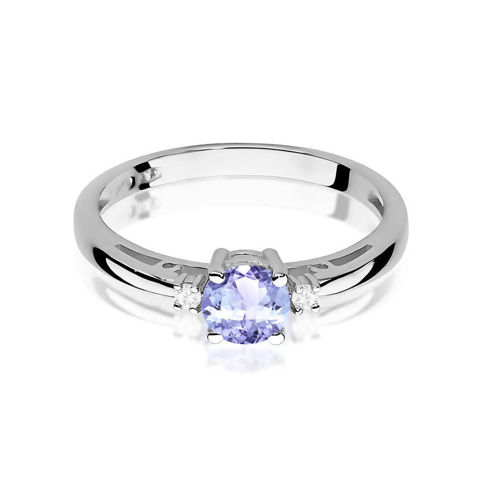 Gold Ring with 0.50ct Tansanit and Diamonds