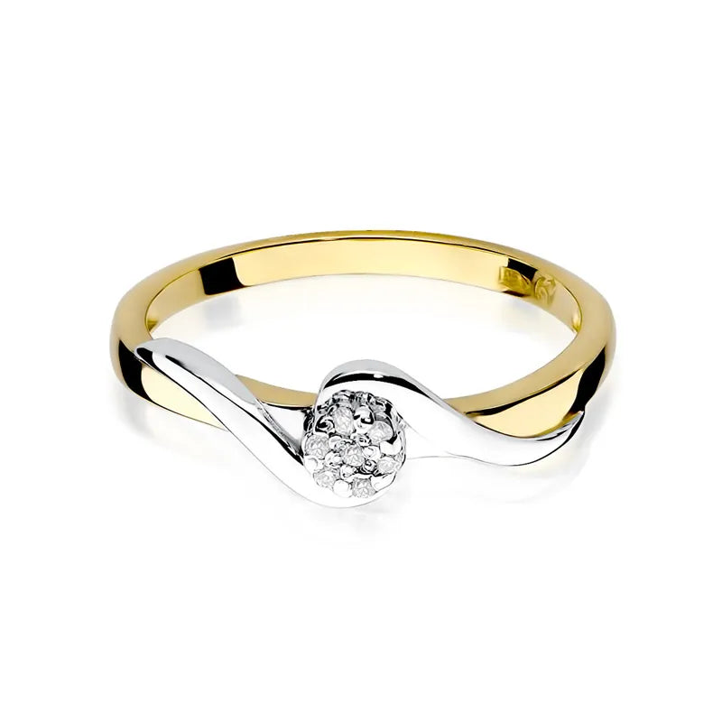 Gold Ring with 0.035ct Diamonds