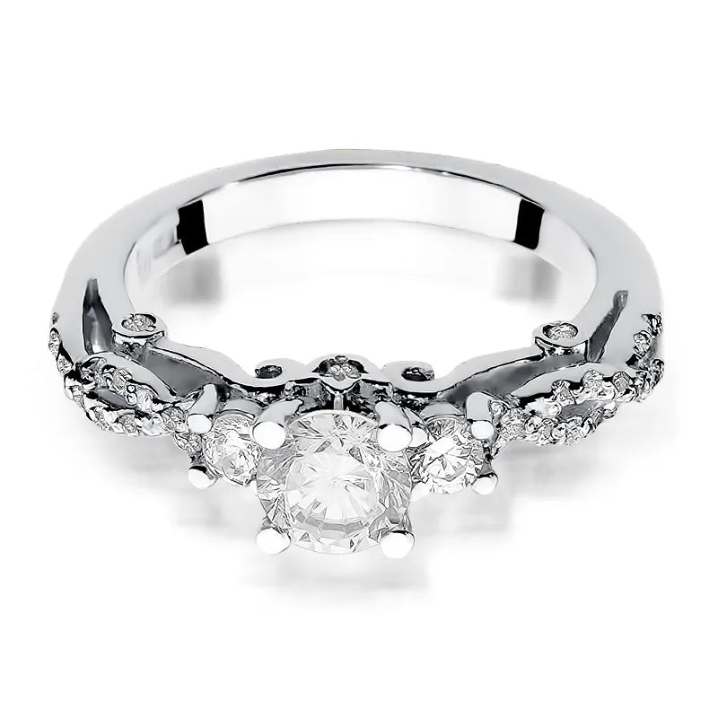 Goldring mit 0,50 ct und 0,339 ct Diamanten