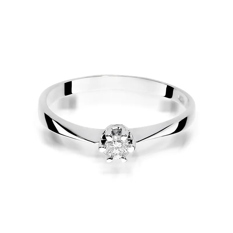 Goldring mit 0,10 ct Diamant