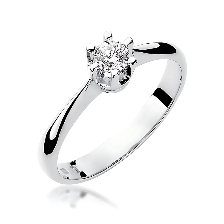 Goldring mit 0,25 ct Labor-Diamant