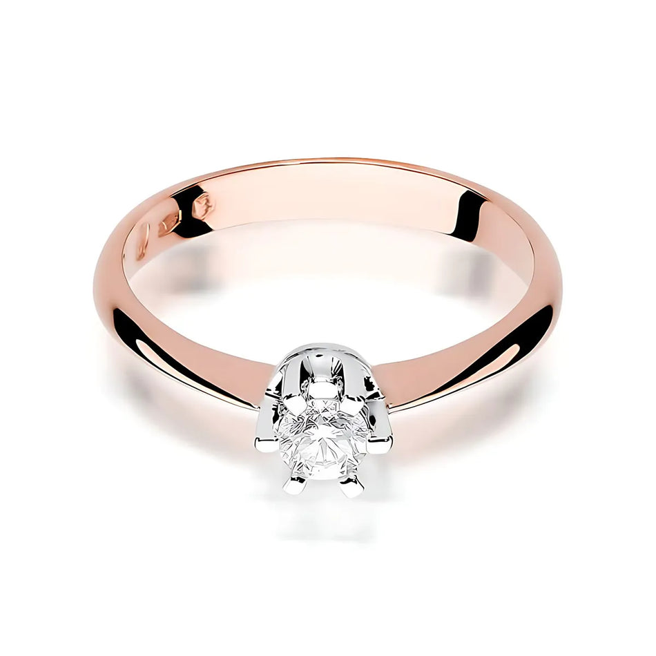 Goldring mit 0,25 ct Labor-Diamant