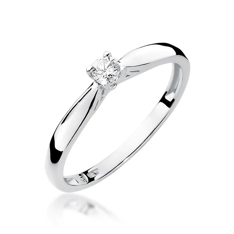 Goldring mit 0,10 ct Diamant
