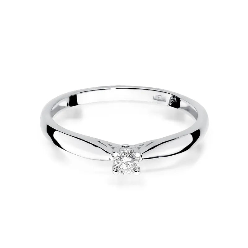 Goldring mit 0,10 ct Diamant