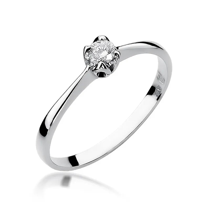 Goldring mit 0,10 ct Diamant